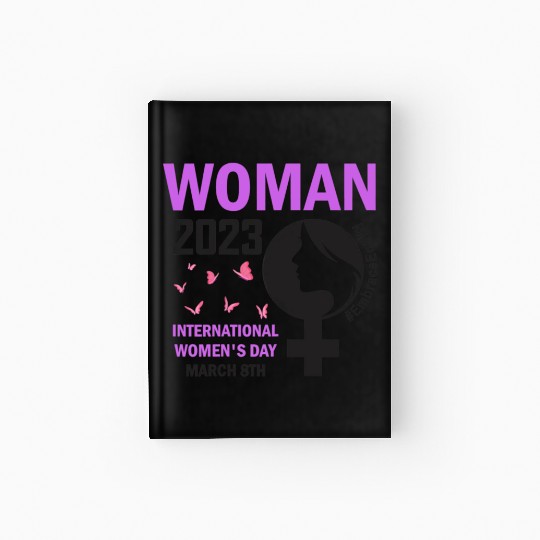 International Women's Day Embrace Equity 8 March Hardcover Journal