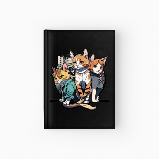 anime street cats colour 1 Hardcover Journal