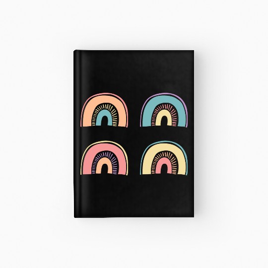 Multi Rainbow Hardcover Journal