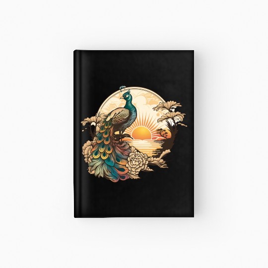 Serenity at Sunrise: Peacock Inspired Artwork Hardcover Journal
