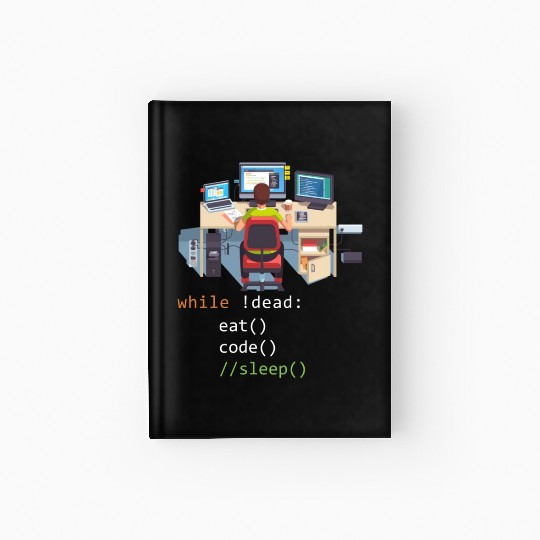 Computer Science Python Programmer Eat Code Sleep Hardcover Journal