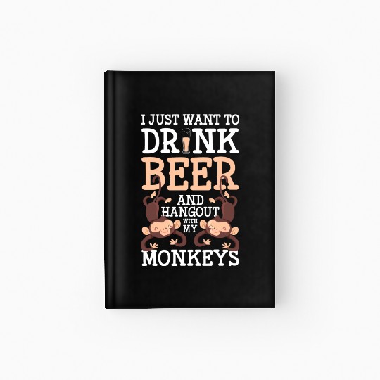 Ape Chimpanzee Funny Silly Hardcover Journal