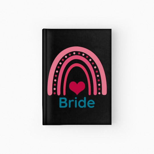 Bride Viva Magenta Boho Rainbow Hardcover Journal