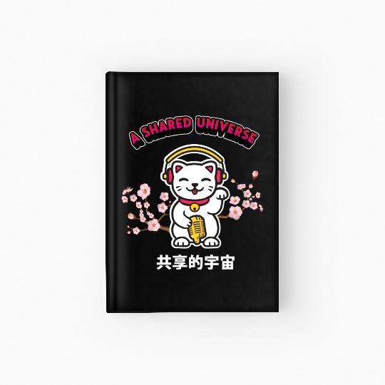 A Shared Universe Lucky Cat Hardcover Journal