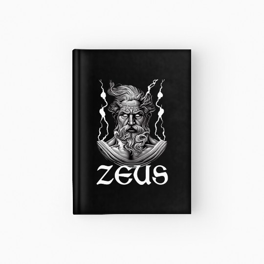 Zeus God Lightning Greek Mythology Hardcover Journal