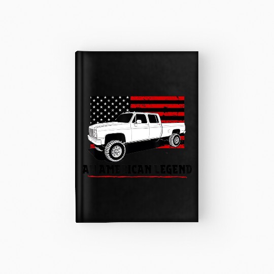 Lifted Square body truck American muscle Hardcover Journal 4x4
