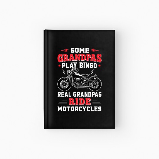 Grandpas Play Bingo Real Grandpas Ride Motorcycles Hardcover Journal