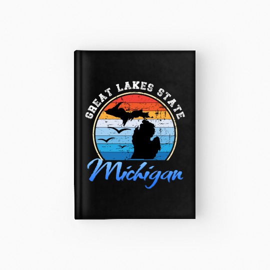 Michigan The Great Lakes State Hardcover Journal