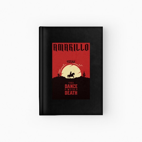 Amarillo Texas wild west town Hardcover Journal