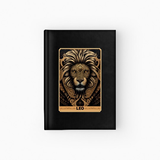Leo Astrology Sign Lion Zodiac Tarot Card Occult W Hardcover Journal