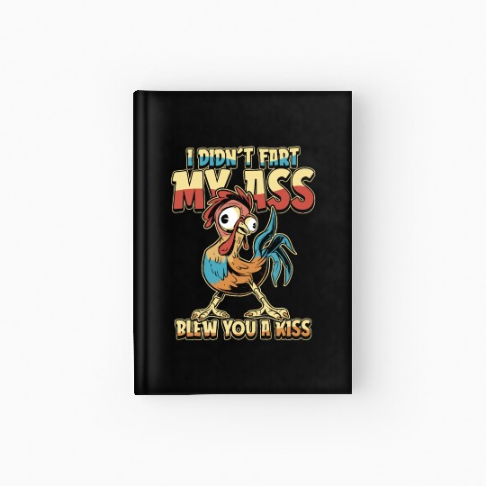Rooster Cock Humor Hardcover Journal