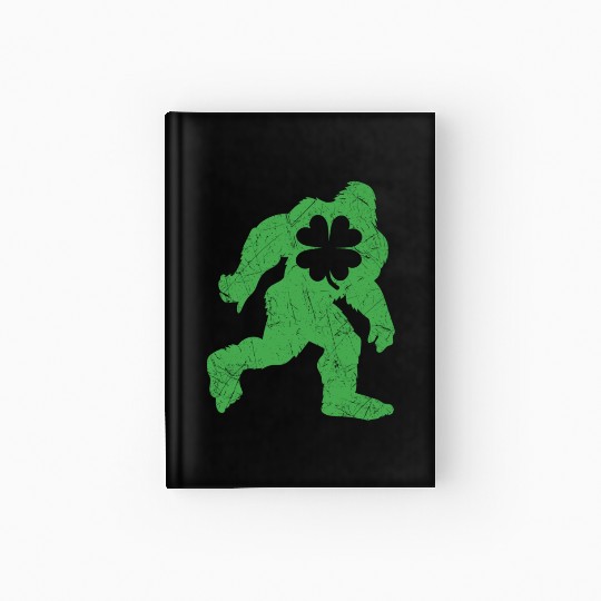 St Patricks Day Bigfoot Irish Sasqautch Hardcover Journal