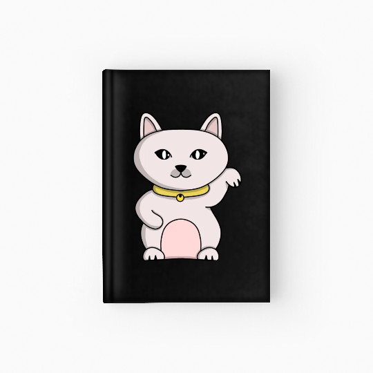 Magic Lucky Cat Hardcover Journal