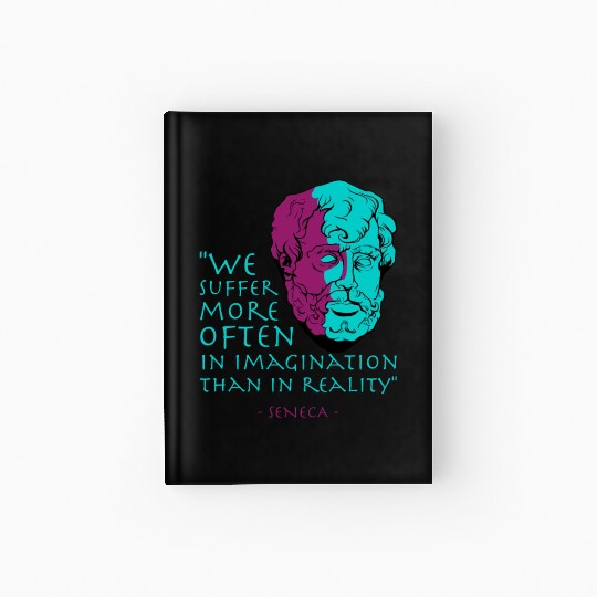 Seneca Stoic Philosophy Quote Hardcover Journal