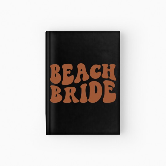 Beach Bride Terracotta Burnt Orange Hardcover Journal