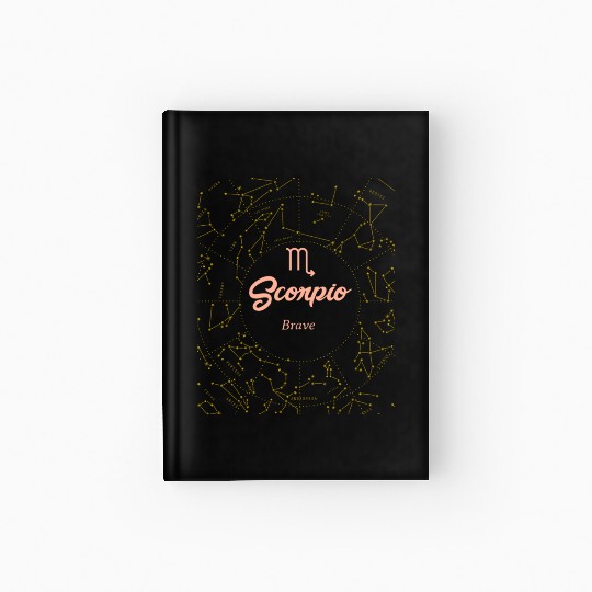 Scorpio Brave Astronomy Hardcover Journal