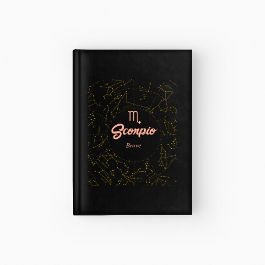 Scorpio Brave Astronomy Hardcover Journal