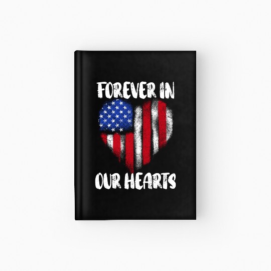 Patriotic Veteran USA Flag American Memorial Day Hardcover Journal