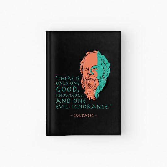 Socrates Stoic Philosophy Quote Hardcover Journal