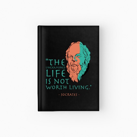Socrates Stoic Philosophy Quote Hardcover Journal
