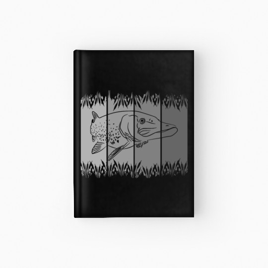 fish - fishing - fishermen Hardcover Journal