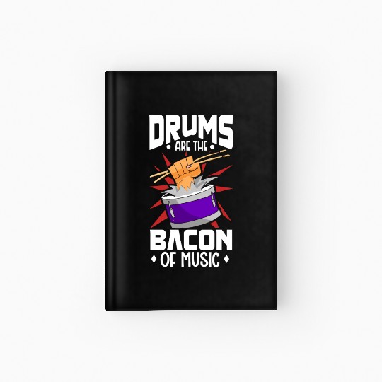 Drummer Drums Music Drum Set Drumming Hardcover Journal