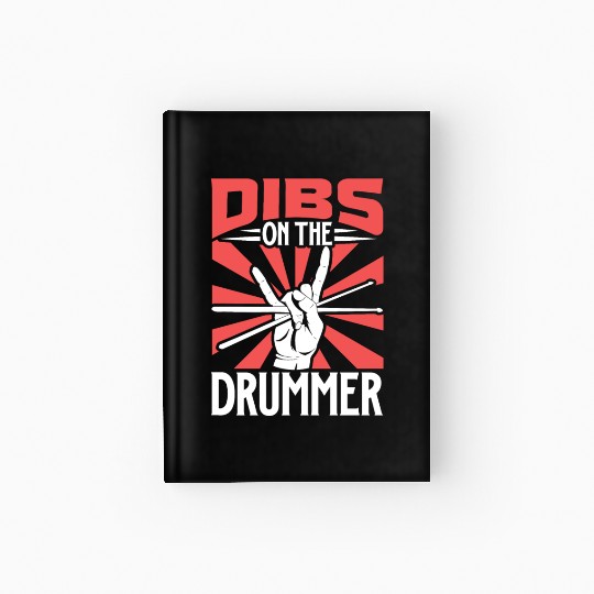 Drummer Drums Music Drum Set Drumming Hardcover Journal