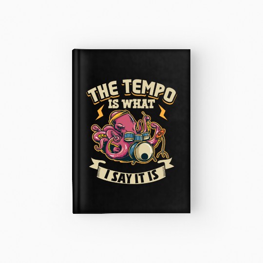 Drummer Drums Music Drum Set Drumming Hardcover Journal