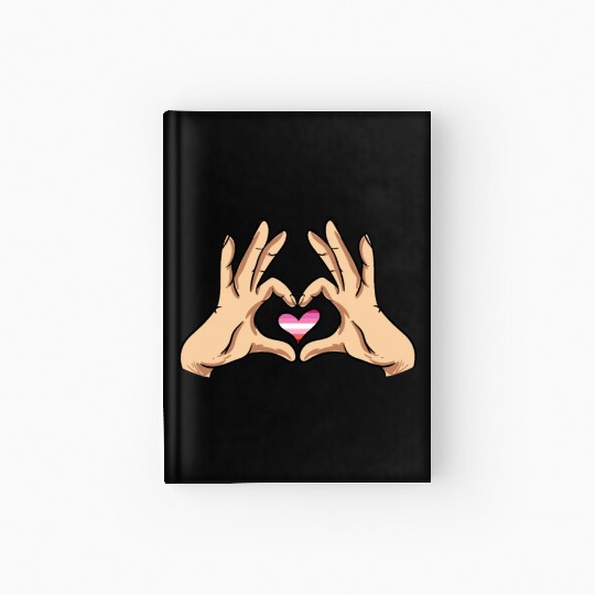 Lesbian Heart Hardcover Journal