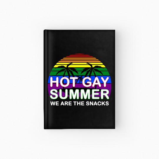 Hot Gay Summer We Are The Snacks LGBT Apparel Hardcover Journal