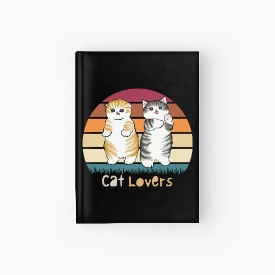 Cat lovers dedign with sweet cats Hardcover Journal