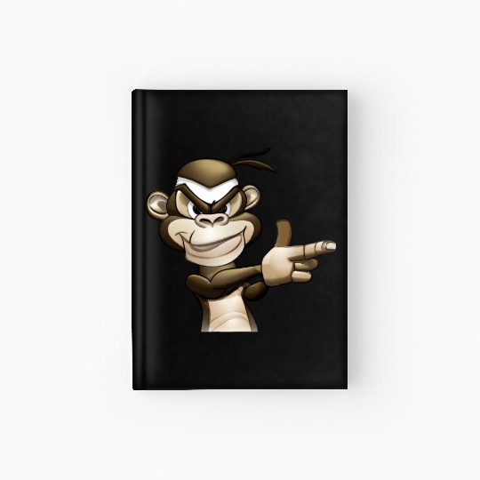 Gangster Monkey Graffity Handgun Hardcover Journal