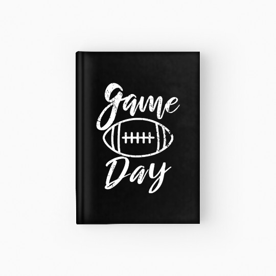 Game Day - Football - Throwback Design - Classic Hardcover Journal