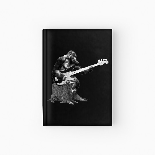 Bass Guitar Headstock Bass Guitar Hardcover Journal Print