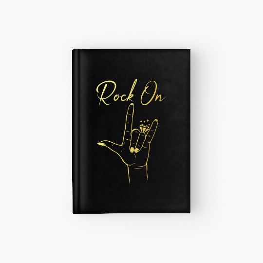 Rock On Bachelorette Party Hardcover Journal