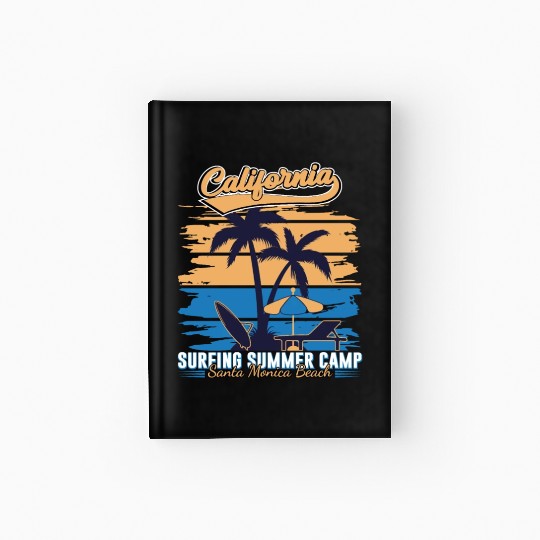 California Surfing Summer Camp Hardcover Journal