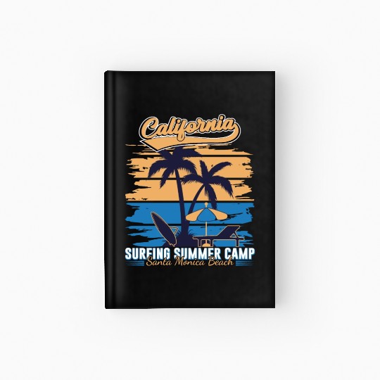 California Surfing Summer Camp Hardcover Journal