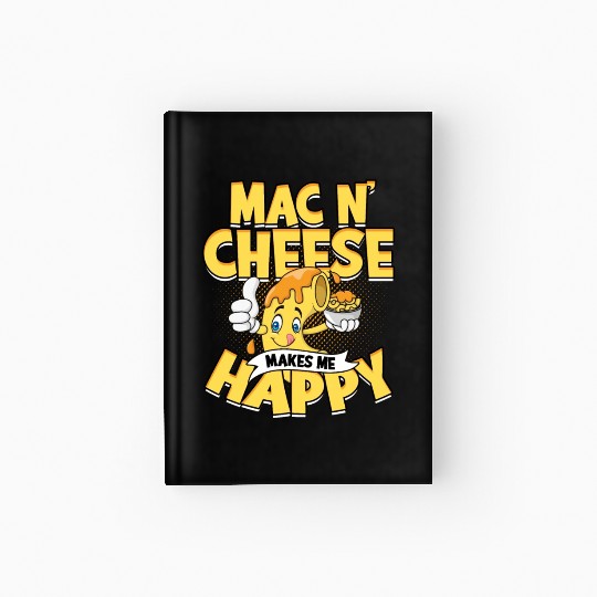 Mac N' Cheese Taster Pasta Food Macaroni Hardcover Journal