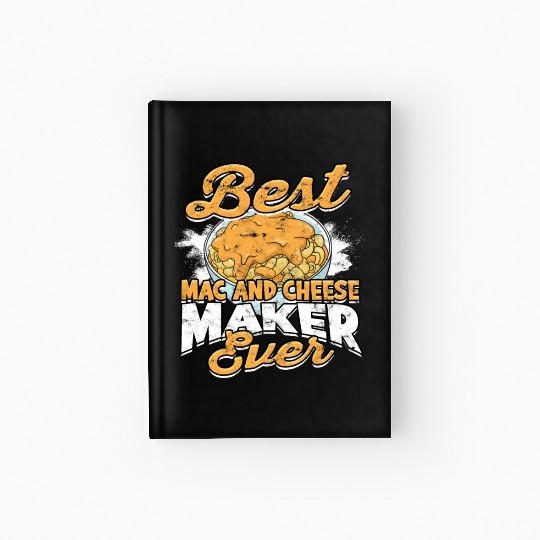 Mac N' Cheese Taster Pasta Food Macaroni Hardcover Journal