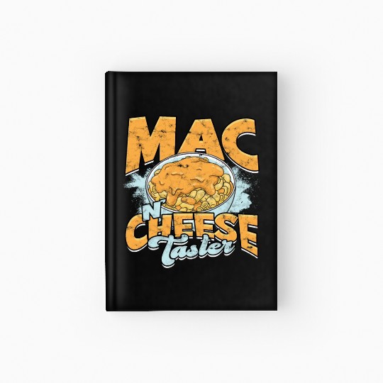 Mac N' Cheese Taster Pasta Food Macaroni Hardcover Journal