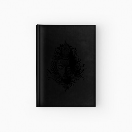 Meditating Buddha Portrait Spiritual Nature Hardcover Journal