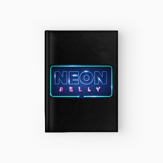 Neon Belly Knee on Belly - BJJ Hardcover Journal