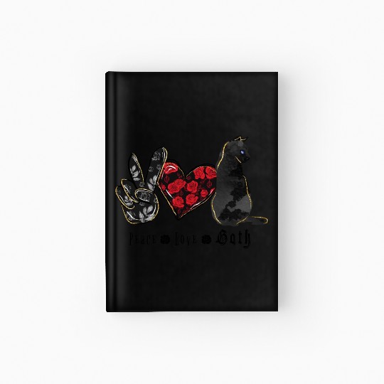 Peace. Love. Goth. Hardcover Journal