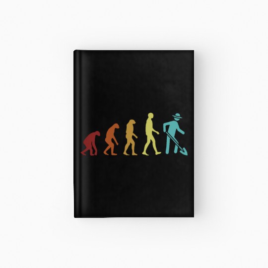 Farmer Evolution Agriculture Rancher Agribusiness Hardcover Journal