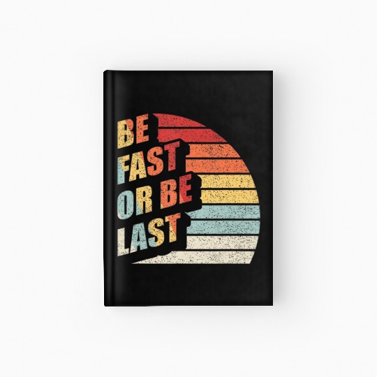 Fast Car Quote Drag Racing Gift Vintage Retro Rac Hardcover Journal