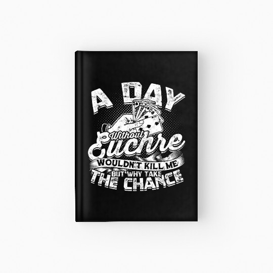 Card Game Games Playing Card Poker Euchre Hardcover Journal