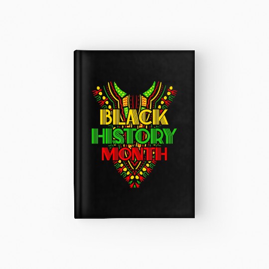 Black History Month Juneteenth Kente Dashiki Cost Hardcover Journal