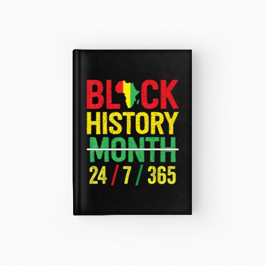 Black History 365 Black History Month 2023 T Shir Hardcover Journal