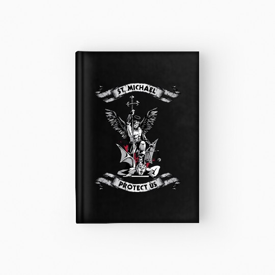 Archangel Saint Michael Protect Us Defend Us Long Hardcover Journal