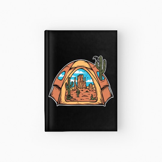 CAMPING AND KAKTUS Hardcover Journal